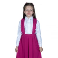 مريول مدرسي أبتدائي بلون فوشي من كنزي