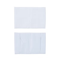 طقم شرشف صلاة مطرز 3 قطع أبيض