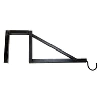 السنيدي علاقة ذبائح حديد جدارية اسود