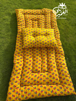 بكج الراحة روز–مدّة ومخدة شالكي أصفر