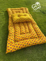 بكج الراحة روز–مدّة ومخدة شالكي أصفر