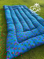 بكج الراحة روز–مدّة ومخدة شالكي أزرق