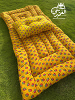 بكج الراحة روز–مدّة ومخدة شالكي أصفر