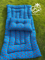 بكج الراحة روز–مدّة ومخدة شالكي أزرق