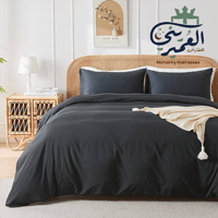 مفارش صيفي مفرد ونص لون اسود