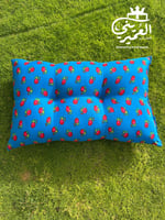 بكج الراحة روز–مدّة ومخدة شالكي أزرق