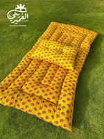 بكج الراحة روز–مدّة ومخدة شالكي أصفر