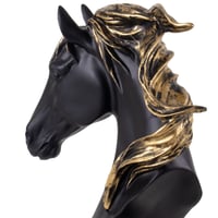 مجسم راس حصان اسود