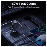 شاحن سيارة جودا بمنفذ تايب سي ومنفذ يو اس بي بقوة...