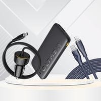 عرض فولتمي شاحن متنقل 10 الالف + كيبل شحن تايب سي...