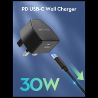 شاحن جداري راف باور بمنفذ تايب سي بقوة 30 واط - أس...