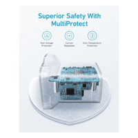 شاحن جداري انكر بمنفذ تايب سي بقوة 30 واط - اسود