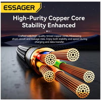 كيبل شحن إساجر تايب سي 2 في 1 تايب سي تايب سي + تا...