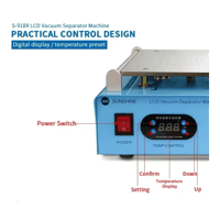 ماكينة تسخين وفصل الشاشات SUNSHINE-918R
