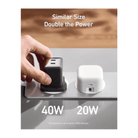 شاحن جداري انكر نانو برو 521 بمنفذين تايب سي بقوة...