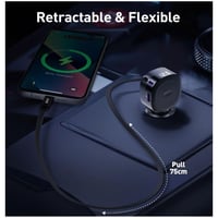 شاحن سيارة جودا بمنفذ تايب سي ومنفذ يو اس بي بقوة...