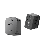 شاحن سفر جداري انكر متعدد المداخل بقوة 65 واط بمنف...