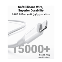 شاحن جداري يوجرين بمنفذ تايب سي بقوة 20 واط مع كيب...