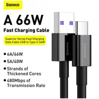 كيبل بيسوس يو اس بي تايب سي بقوة 66 واط بطول متر -...