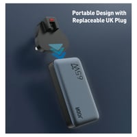 شاحن جداري جودا فولت باد بقوة 65 واط بمنفذين تايب...