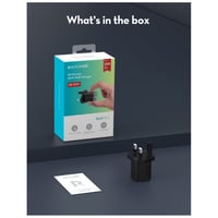 شاحن جداري راف بمنفذ تايب سي بقوة 30 واط - أسود