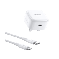 شاحن جداري يوجرين بمنفذ تايب سي بقوة 20 واط مع كيب...