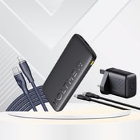 عرض فولتمي شاحن متنقل 10 الالف + كيبل شحن تايب سي...