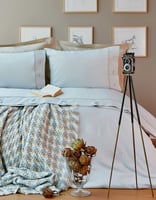 طقم مفارش مزدوج Mia لون أزرق