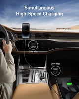 شاحن سيارة سريع بمنفذين يو اس بي سي 50 واط من آنكر