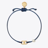 سوار توري بورش خيط كحلي توري ذهبي مع اللؤلؤه