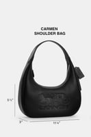 حقيبة كتف من كوتش باللون البني