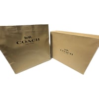 حقيبة توت كبيرة باللون الرمادي والاسود من كوتش