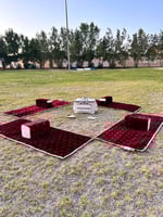 طقم كامل ٤ مدات رول بطانه ابيض فاخر مع 4 مراكي ضغط...