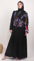 عباية اسود انيقة مشجرة