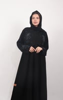 عباية مناسبات شك وتطريز اسود
