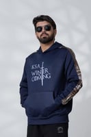 بلوفر شتوي كحلي شبابي