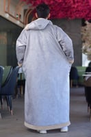 فروة شتوية رمادي ساده