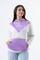 بلوفر شتوي موف مع ابيض نسائي