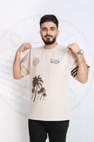 تيشرت التأسيس رجالي اوفر سايز بتفاصيل ع الكم