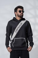 بلوفر شتوي أسود مع لحمي شبابي