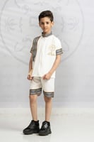 طقم التأسيس ابيض بتدخيلات السدو