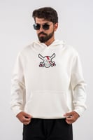 هودي ابيض بتصميم شخصية شانكس