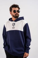 هودي نادي الهلال كحلي+أبيض وشعار النادي