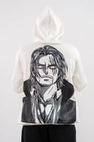 هودي ابيض بتصميم شخصية شانكس