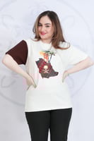 تيشرت التأسيس اوفر سايز برسم الخريطة والنخل