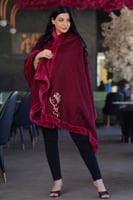 وشاح الأناقة عنابي