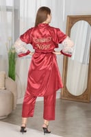 روب عرائس عنابي كرستال