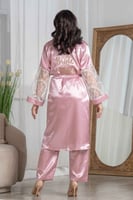 روب عرائس وردي كرستال