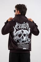 هودي اسود بتصميم انمي بلاك كلوفر