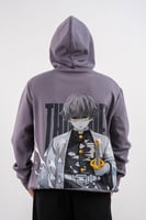 هودي رمادي بتصميم شخصية زينيتسو أغاتسوما